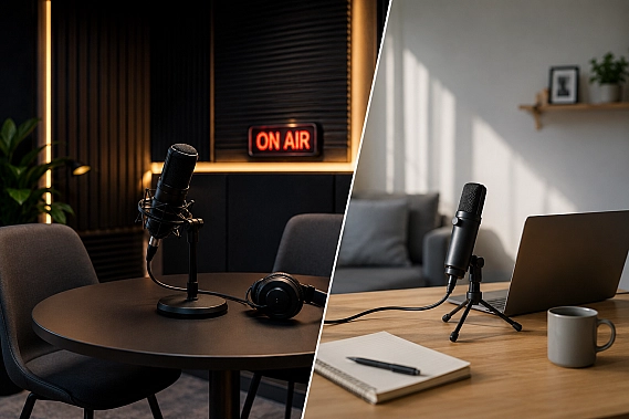Why Rent a Podcast Room Instead of Recording at Home?