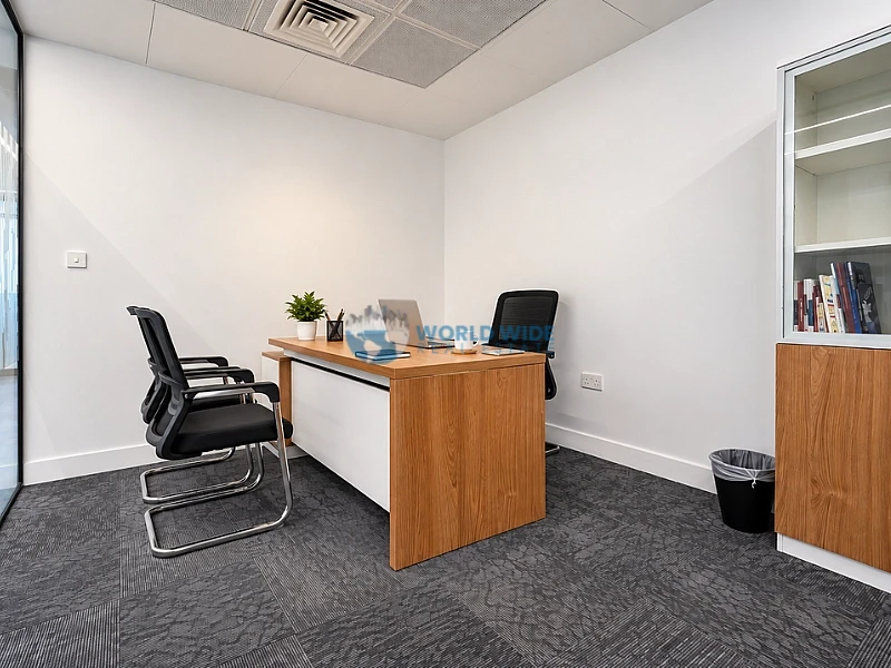 Premium Fully Furnished Half-Floor Office with Sea & Doha Skyline Views