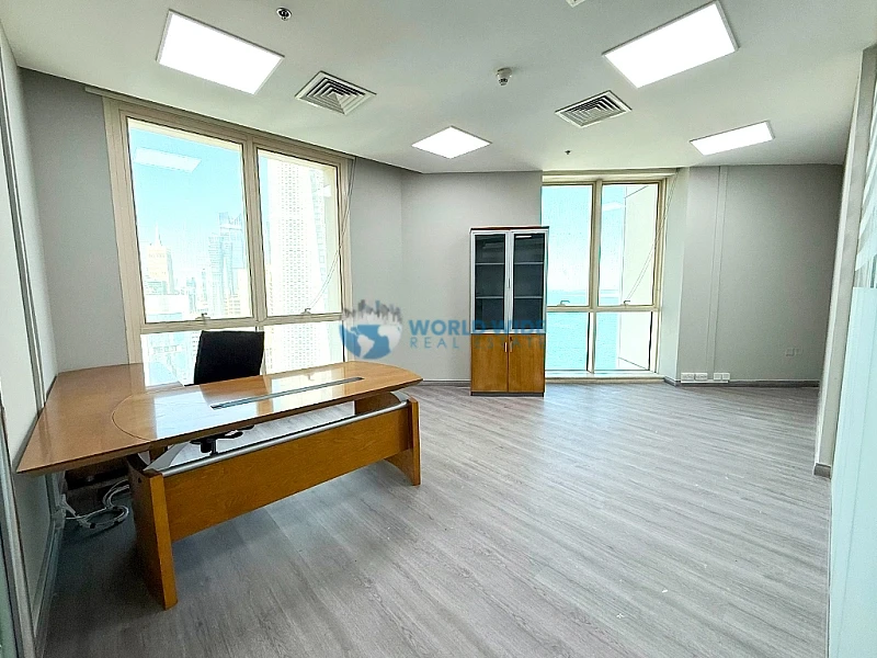 Fully Furnished Office Space for Rent in West Bay | 219 SQM | Sea View