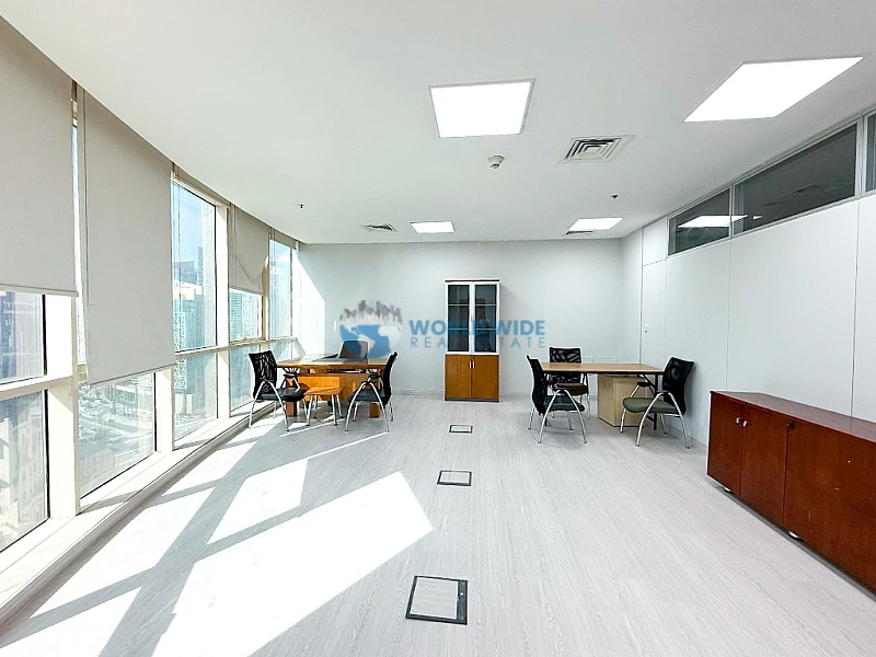 Fully furnished office for rent in west bay with 1 month grace period