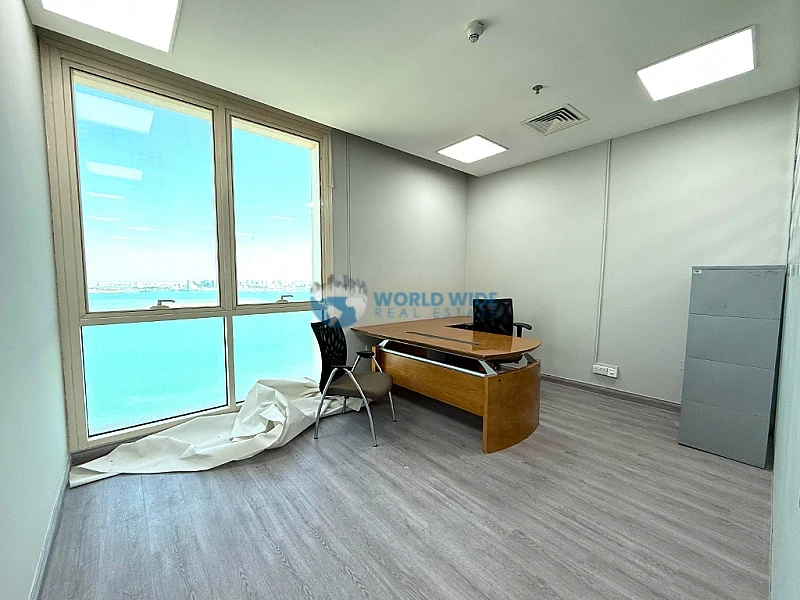 Fully Furnished Office Space for Rent in West Bay | 219 SQM | Sea View