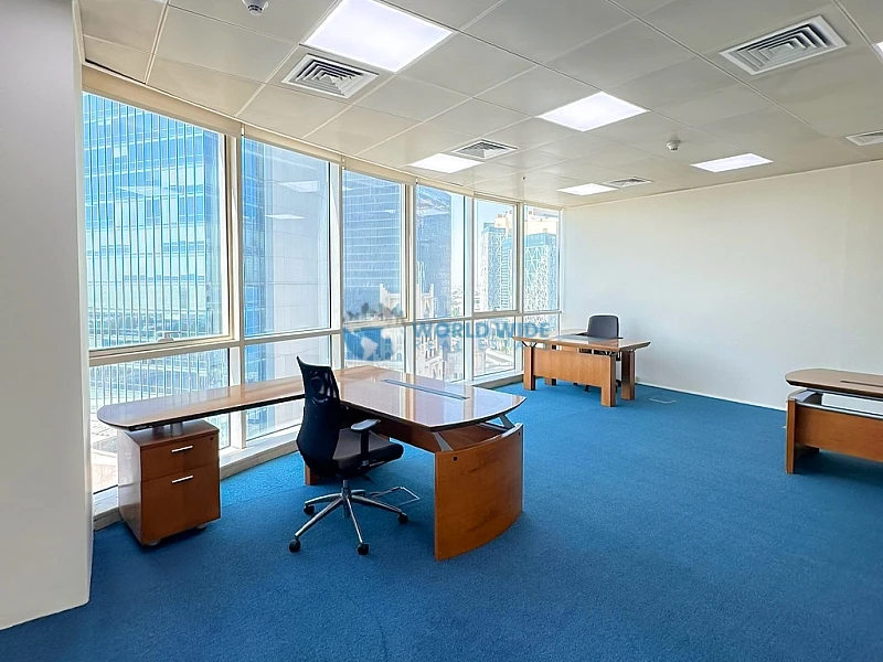 148 SQM Furnished Office for Rent in West Bay – Prime Location at Best Price