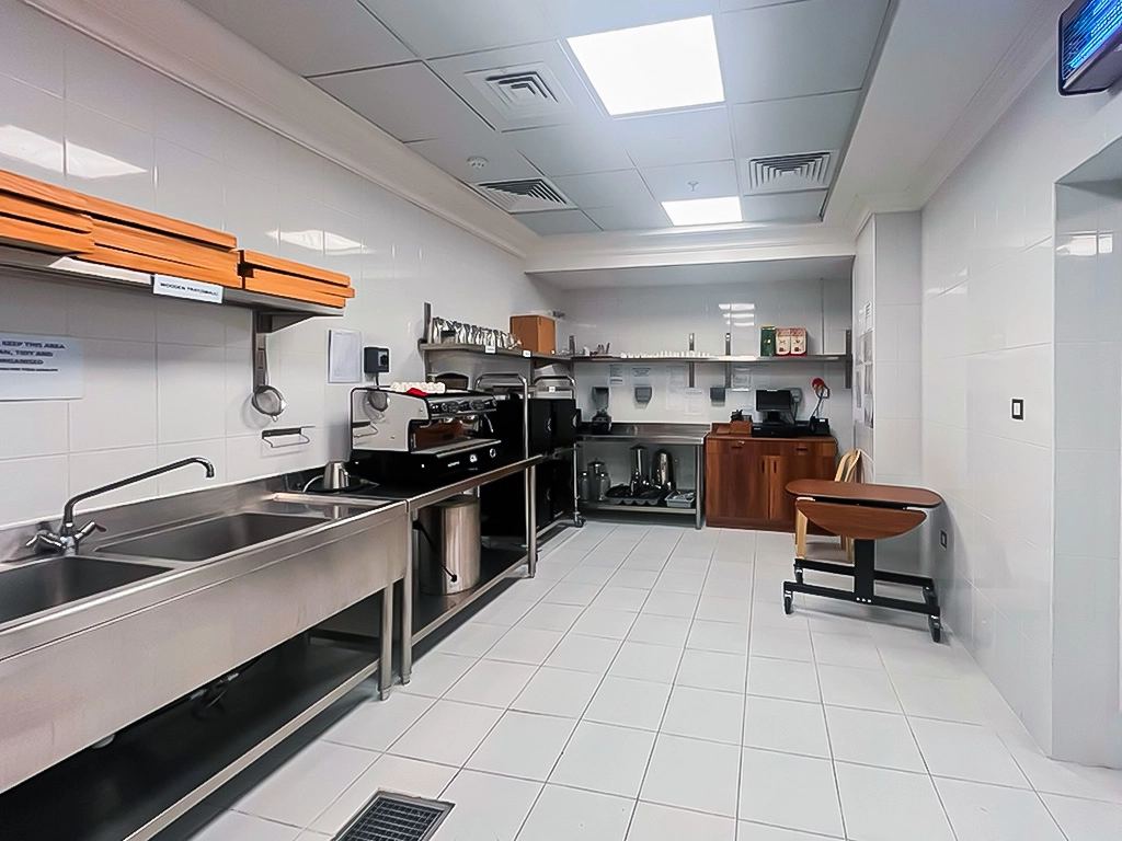 650 SQM Commercial Central Kitchen for Rent in Bin Mahmoud