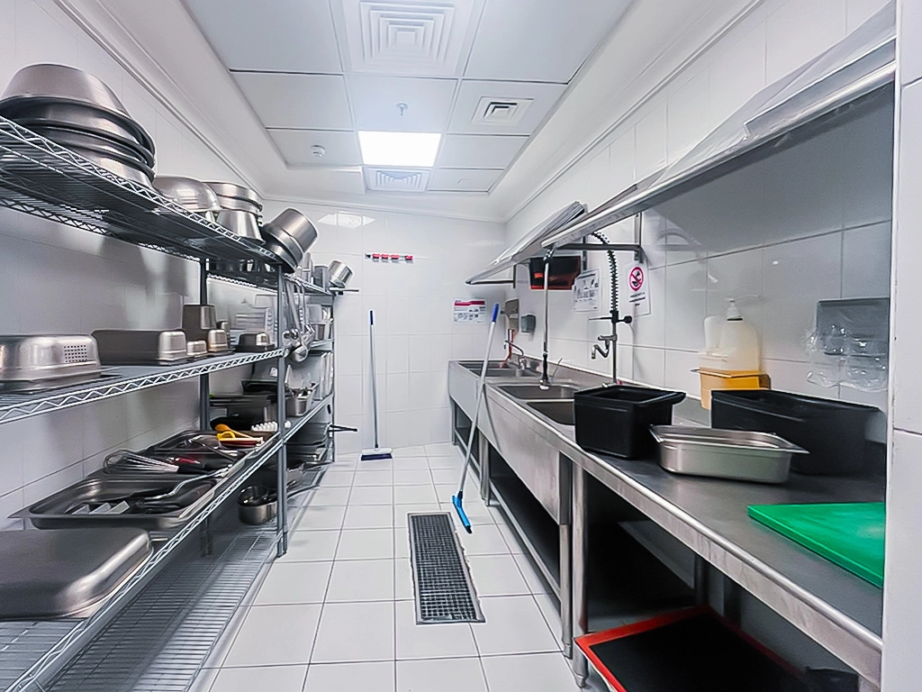 650 SQM Commercial Central Kitchen for Rent in Bin Mahmoud