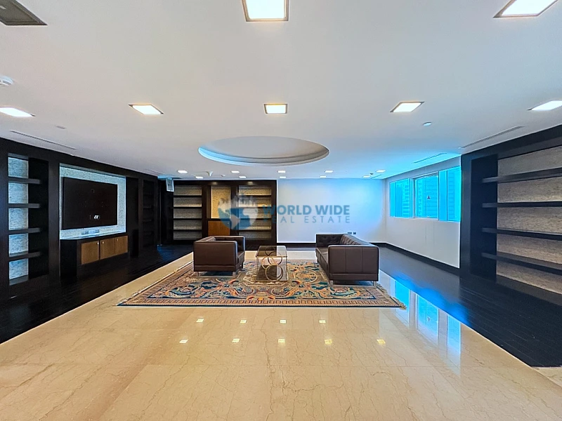 Premium 800 SQM Full-Floor Office with Stunning Sea Views in West Bay