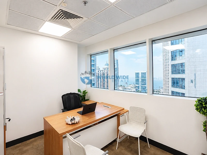 11 SQM Sea View Office | Prime West Bay Business Address