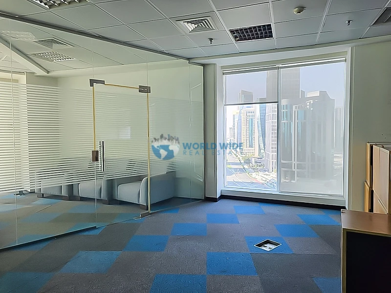Semi-Furnished 1080 sqm Office for Rent in West Bay,