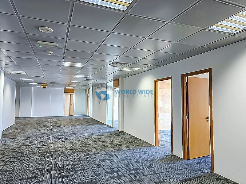 Spacious 870 SQM Fitted Office for Rent in Fereej Bin Omran