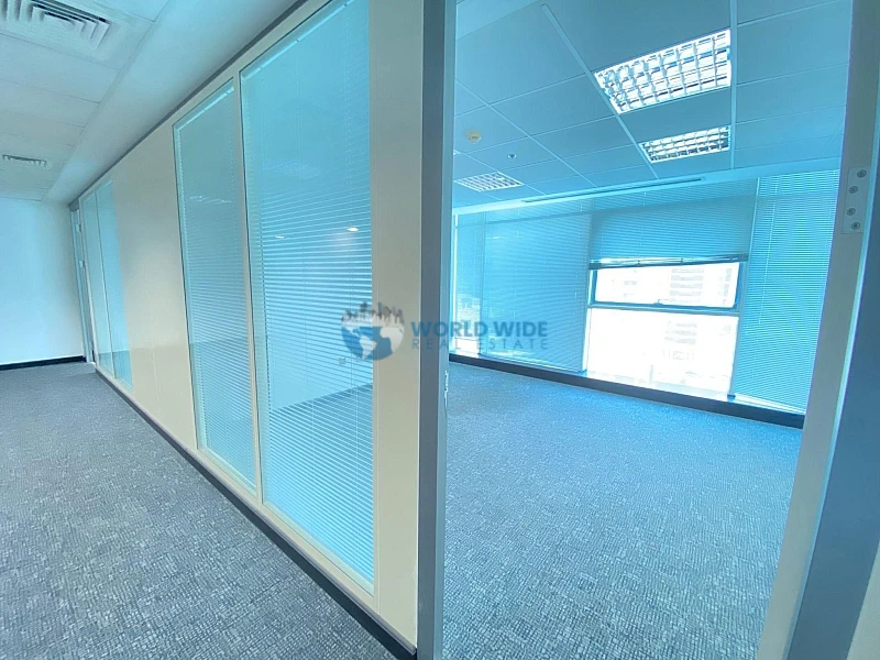 Fully fitted office spaces with scenic sea views, available in multiple sizes.
